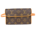 Louis Vuitton Florentine Waist Bag Monogram Canvas Brown Canvas Clutche & Pouche Bag (Pre-Owned)