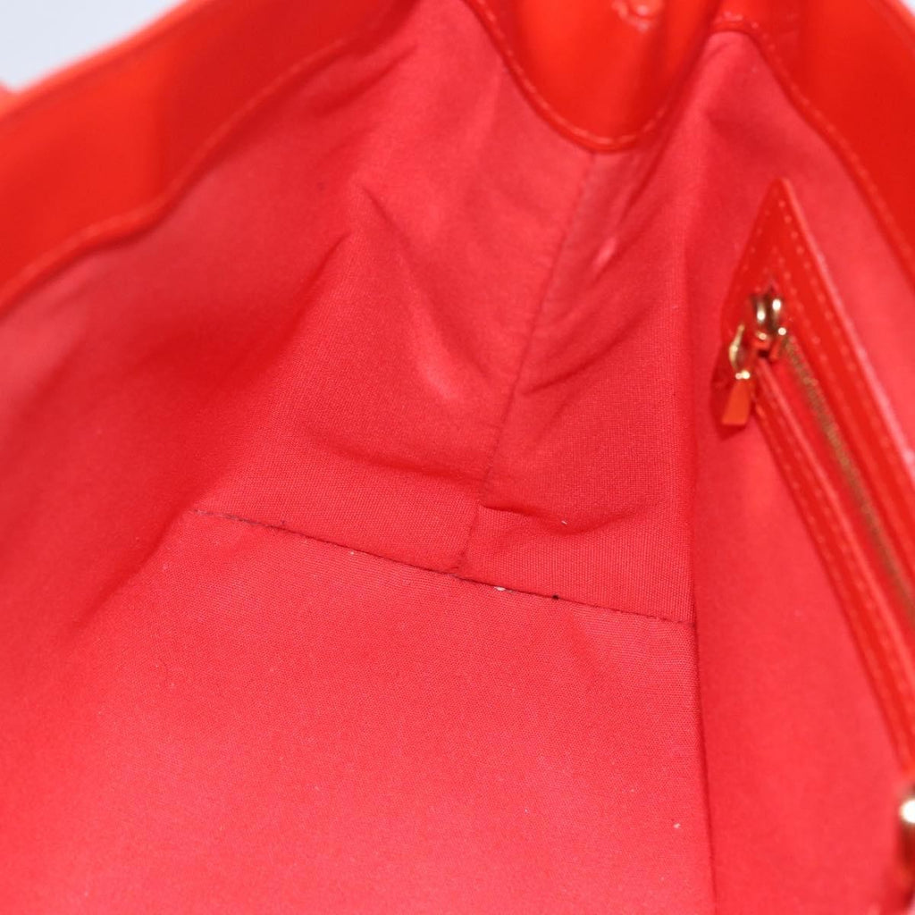 Louis Vuitton Wilshire Handbag Monogram Vernis Orange Patent_Leather Tote Bag Bag (Pre-Owned)