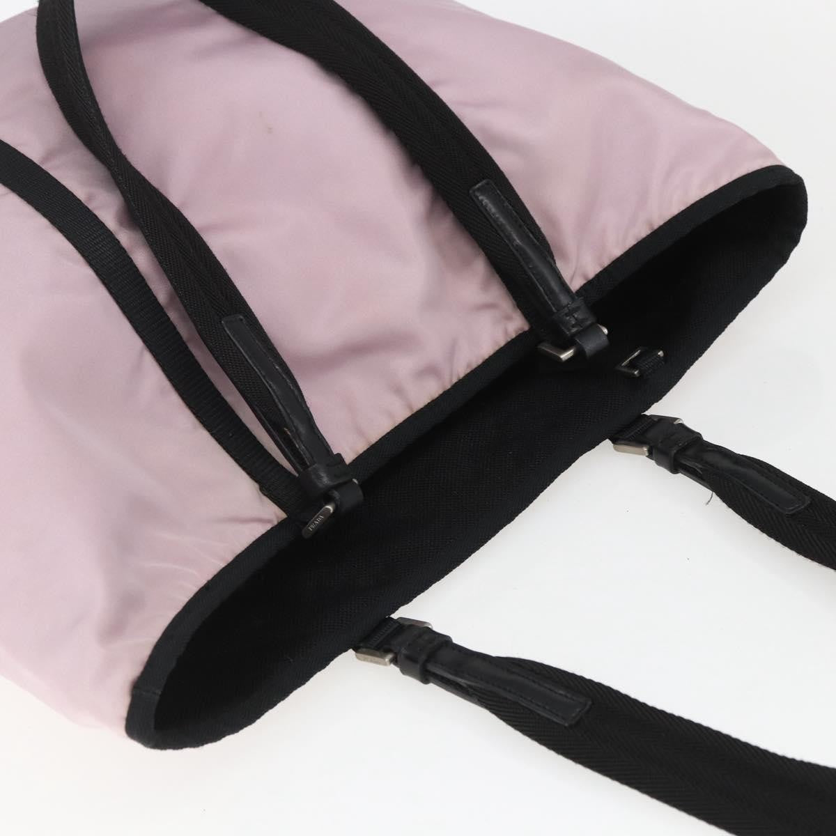 Prada Vintage Tote Tessuto Pink Nylon Tote Bag Bag (Pre-Owned)