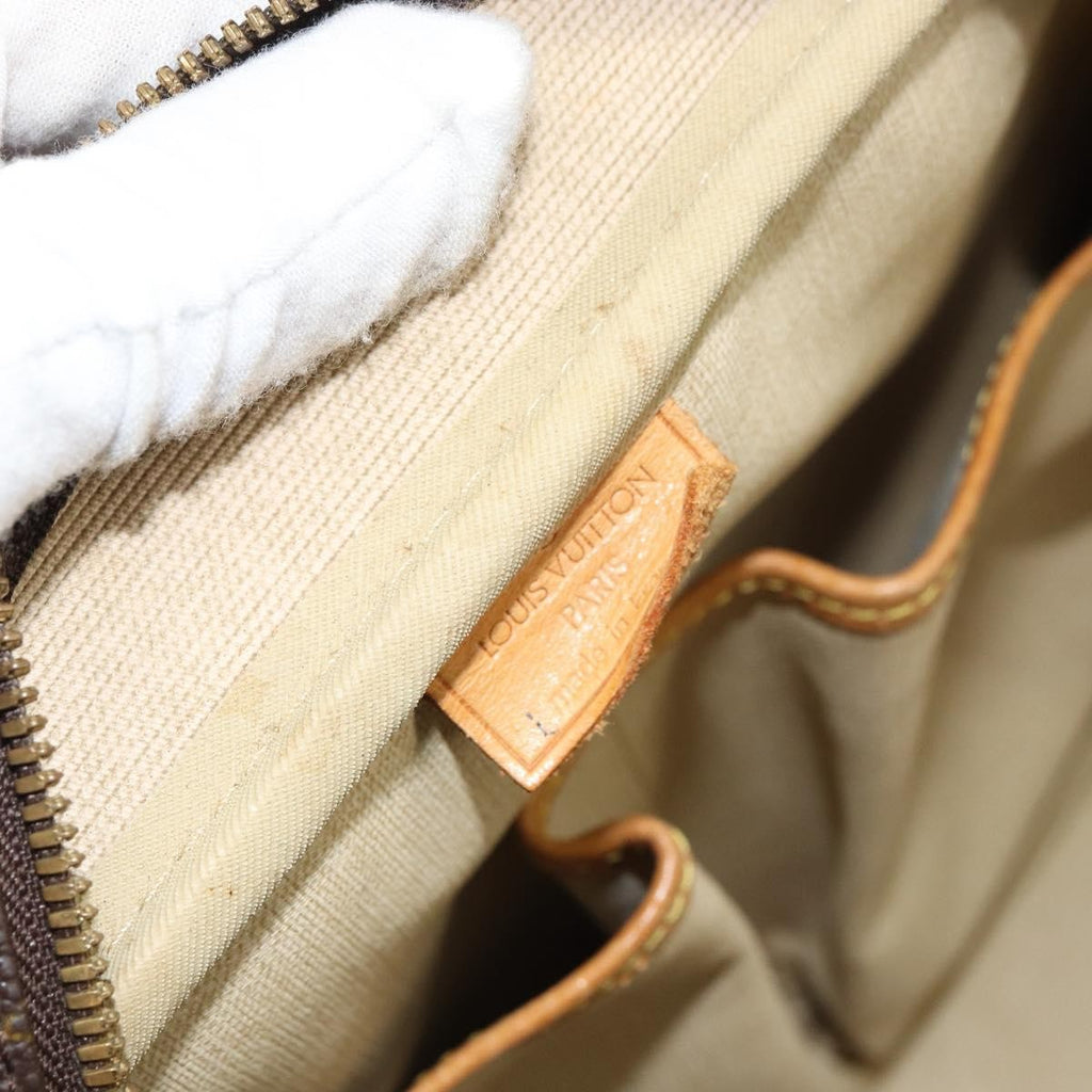Louis Vuitton Deauville Handbag Monogram Canvas Brown Canvas Handbag (Pre-Owned)