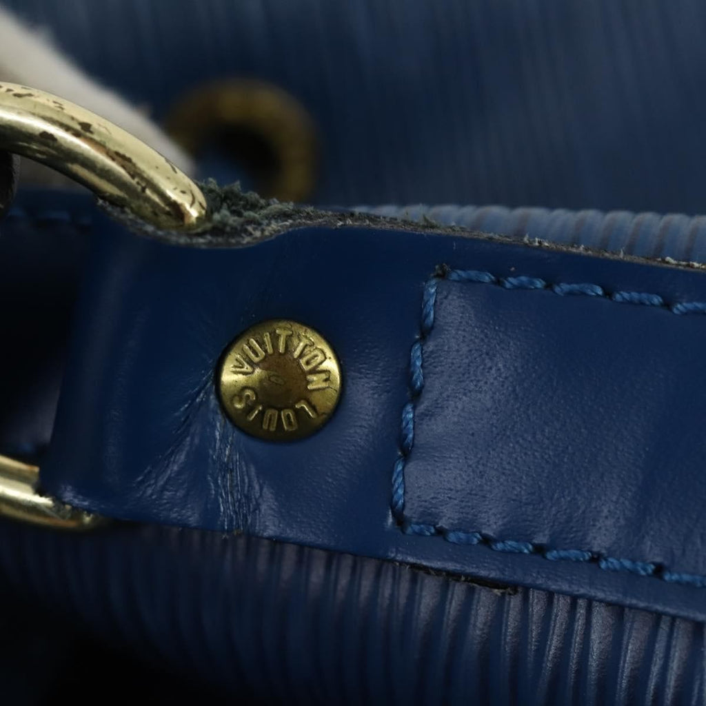 Louis Vuitton Petit Noe Handbag Epi Leather Blue Leather Shoulder Bag Bag (Pre-Owned)