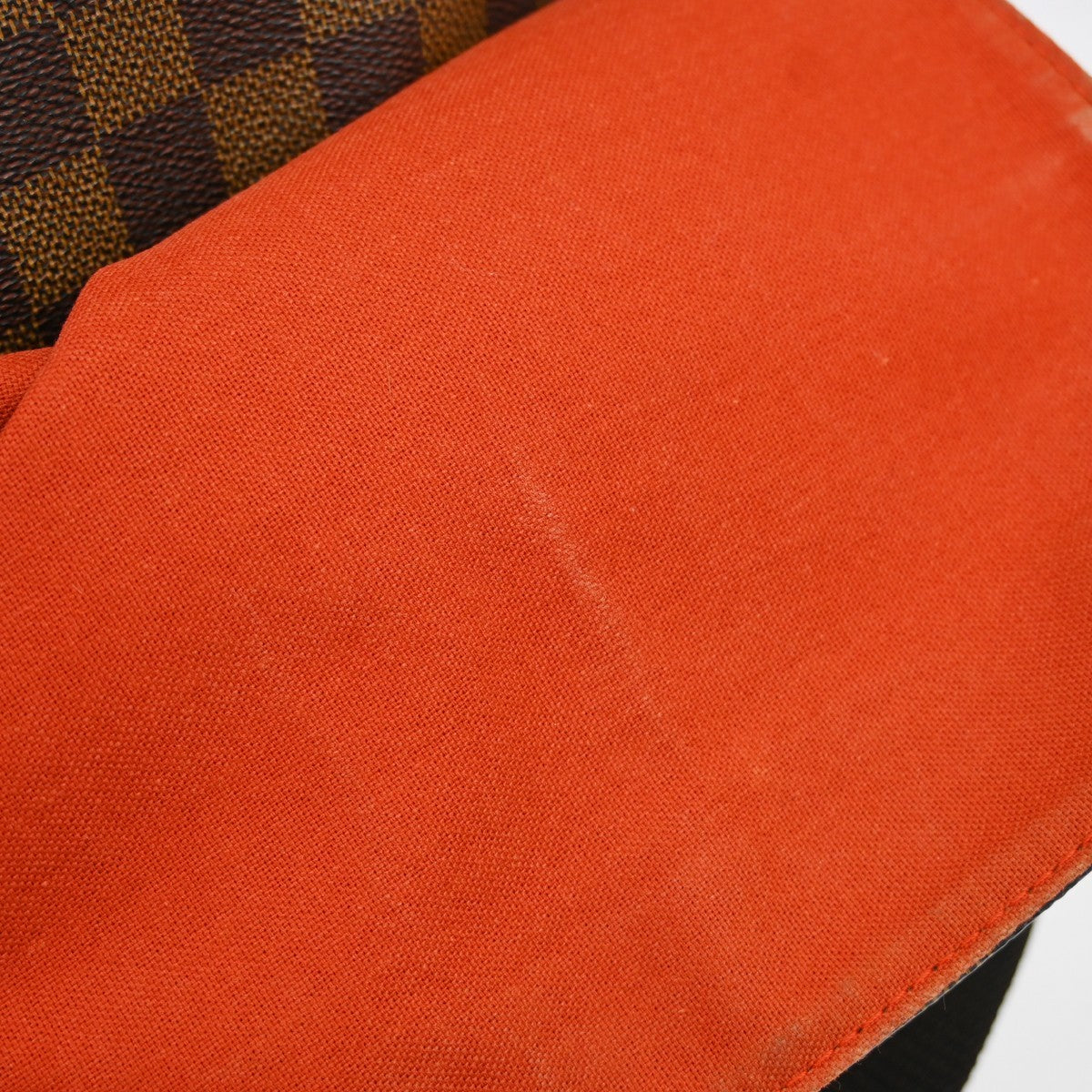 Louis Vuitton Naviglio Handbag Damier Brown Canvas Shoulder Bag Bag (Pre-Owned)