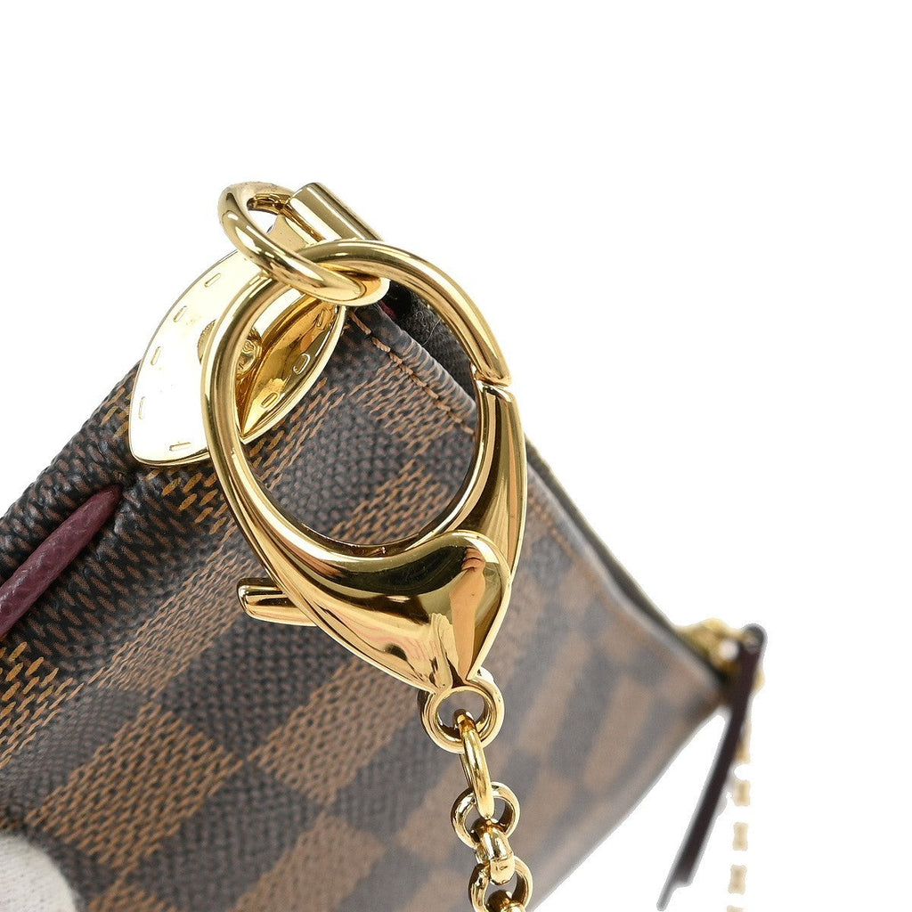 Louis Vuitton Milla Pochette Limited Edition Damier Brown Canvas Clutche & Pouche Bag (Pre-Owned)