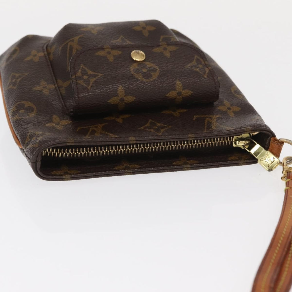 Louis Vuitton Partition Wristlet Clutch Monogram Canvas Brown Canvas Clutche & Pouche Bag (Pre-Owned)