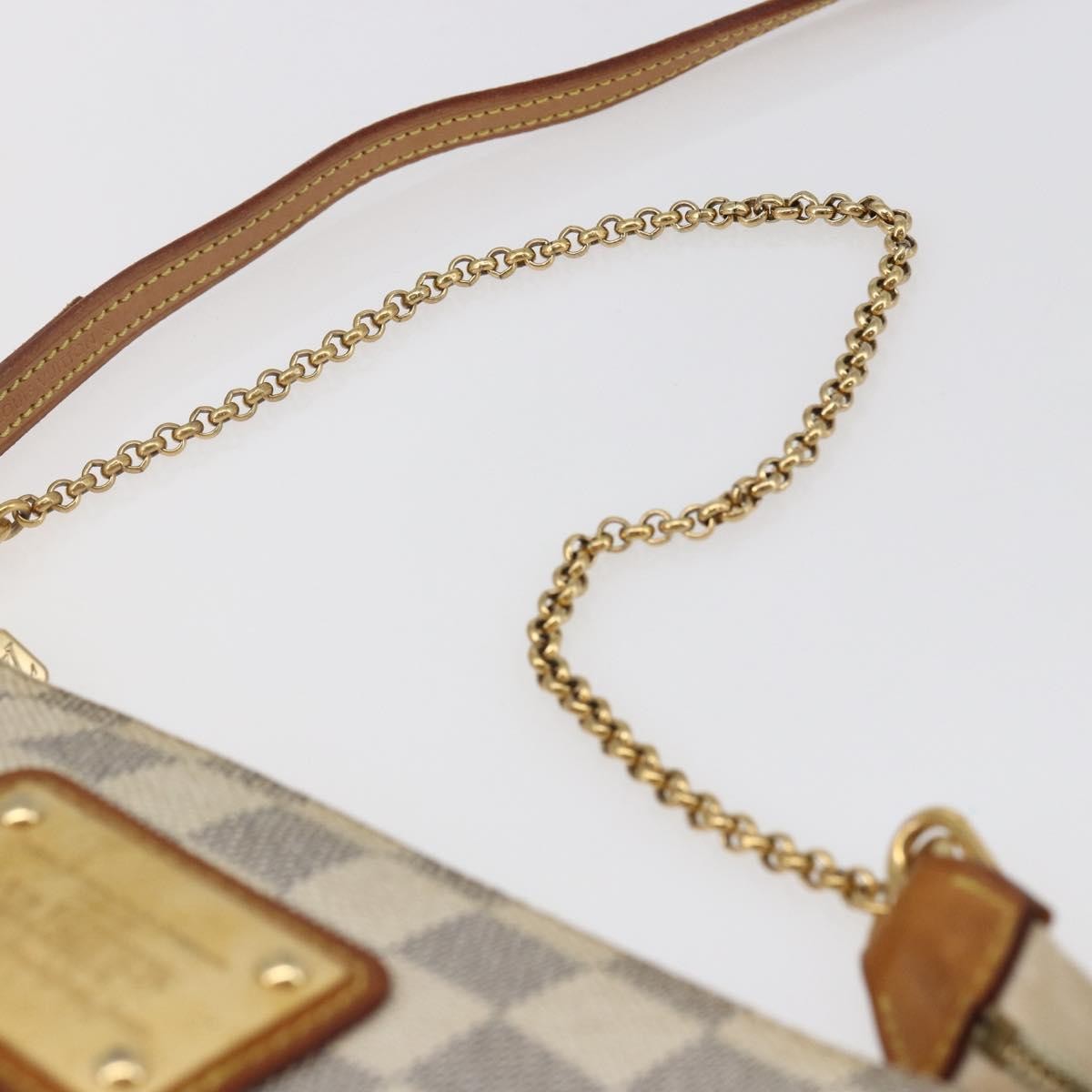 Louis Vuitton Eva Handbag Damier White Canvas Bag (Pre-Owned)