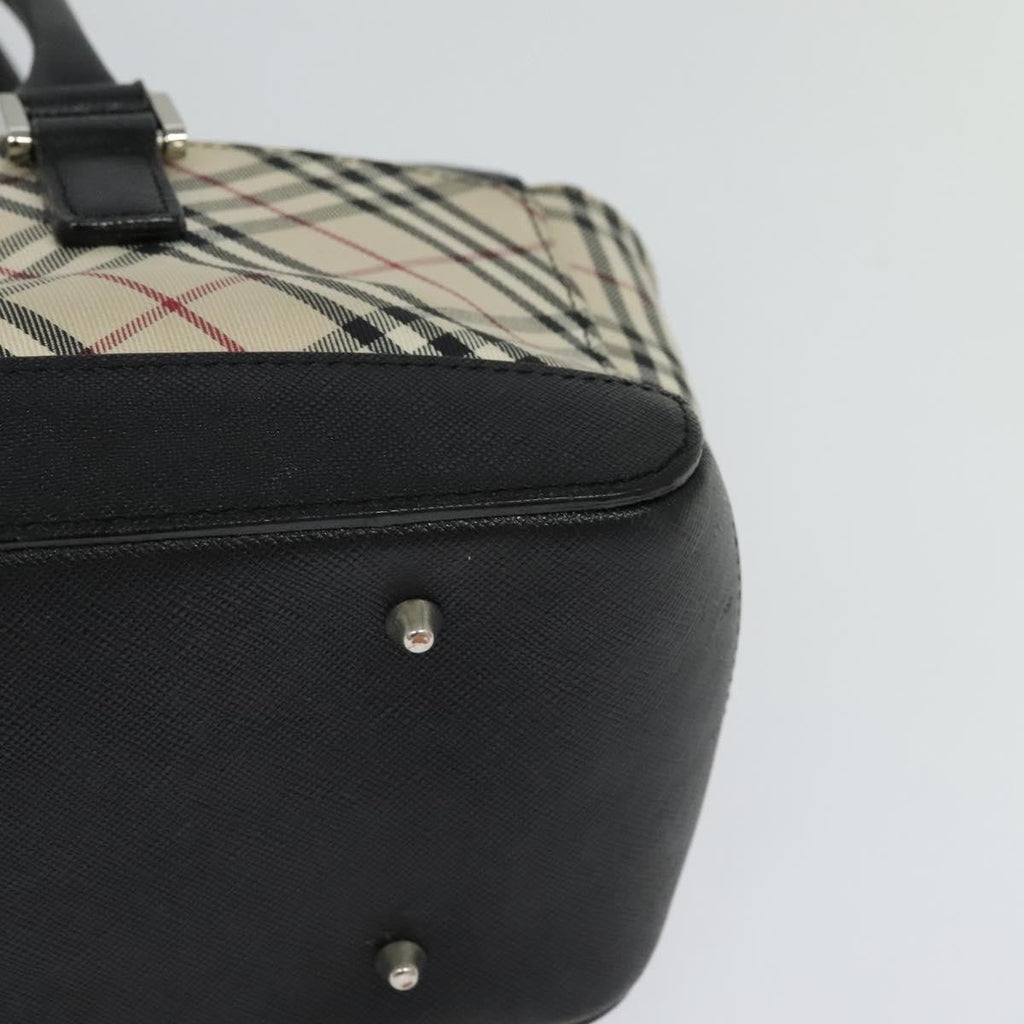 Burberry Nova Check Handbag Nova Check Canvas And Leather Beige Canvas Handbag (Pre-Owned)