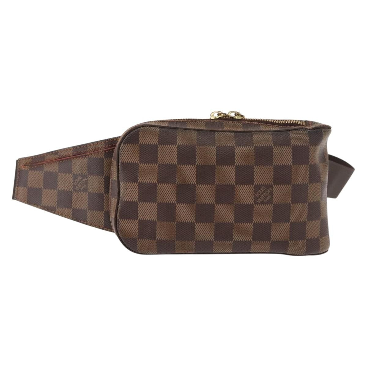 Louis Vuitton Geronimos Waist Bag Damier Brown Canvas Shoulder Bag Bag (Pre-Owned)