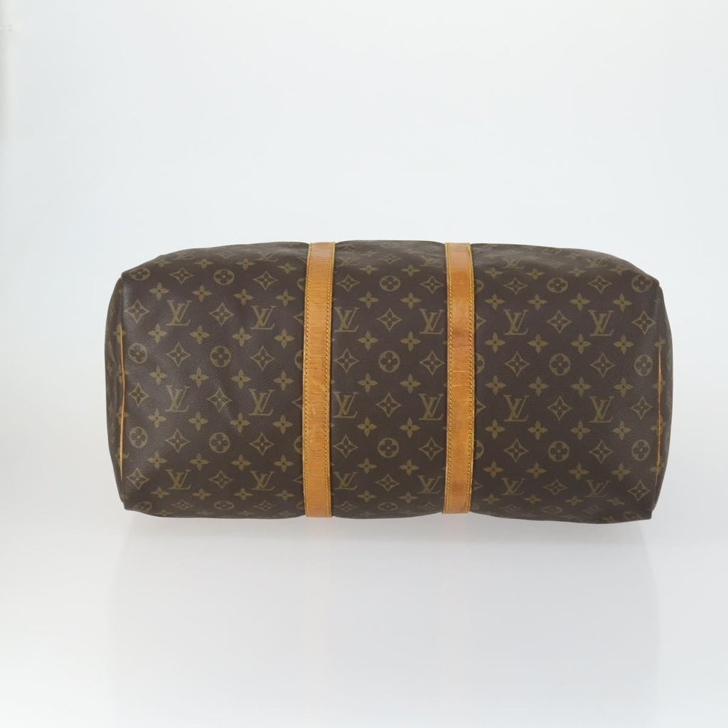 Louis Vuitton Keepall Bag Monogram Canvas Brown Canvas Travel Bag Bag (Pre-Owned)