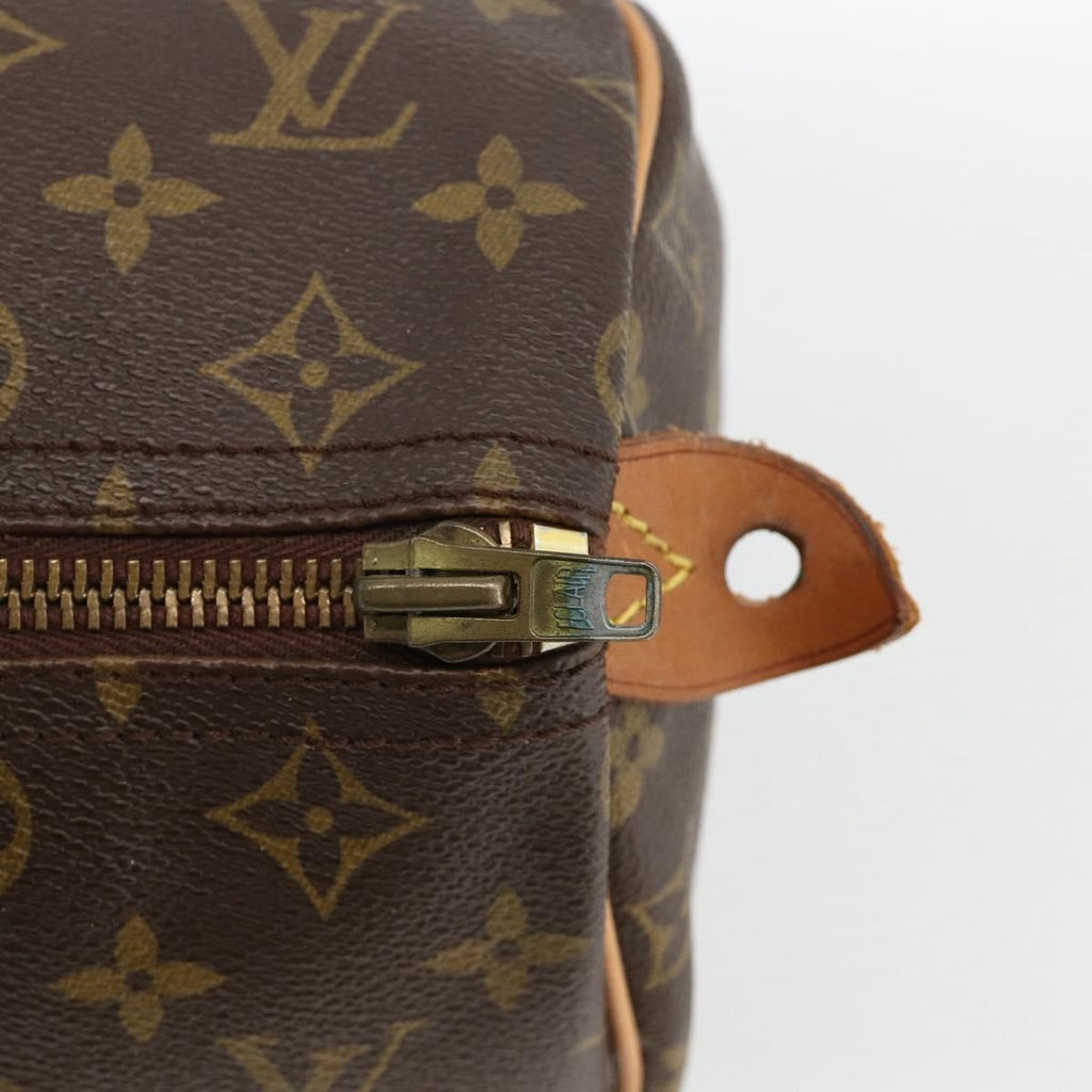 Louis Vuitton Speedy Handbag Monogram Canvas Brown Canvas Handbag (Pre-Owned)