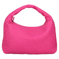 Bottega Veneta Veneta Hobo Intrecciato Nappa Pink Leather Bag (Pre-Owned)