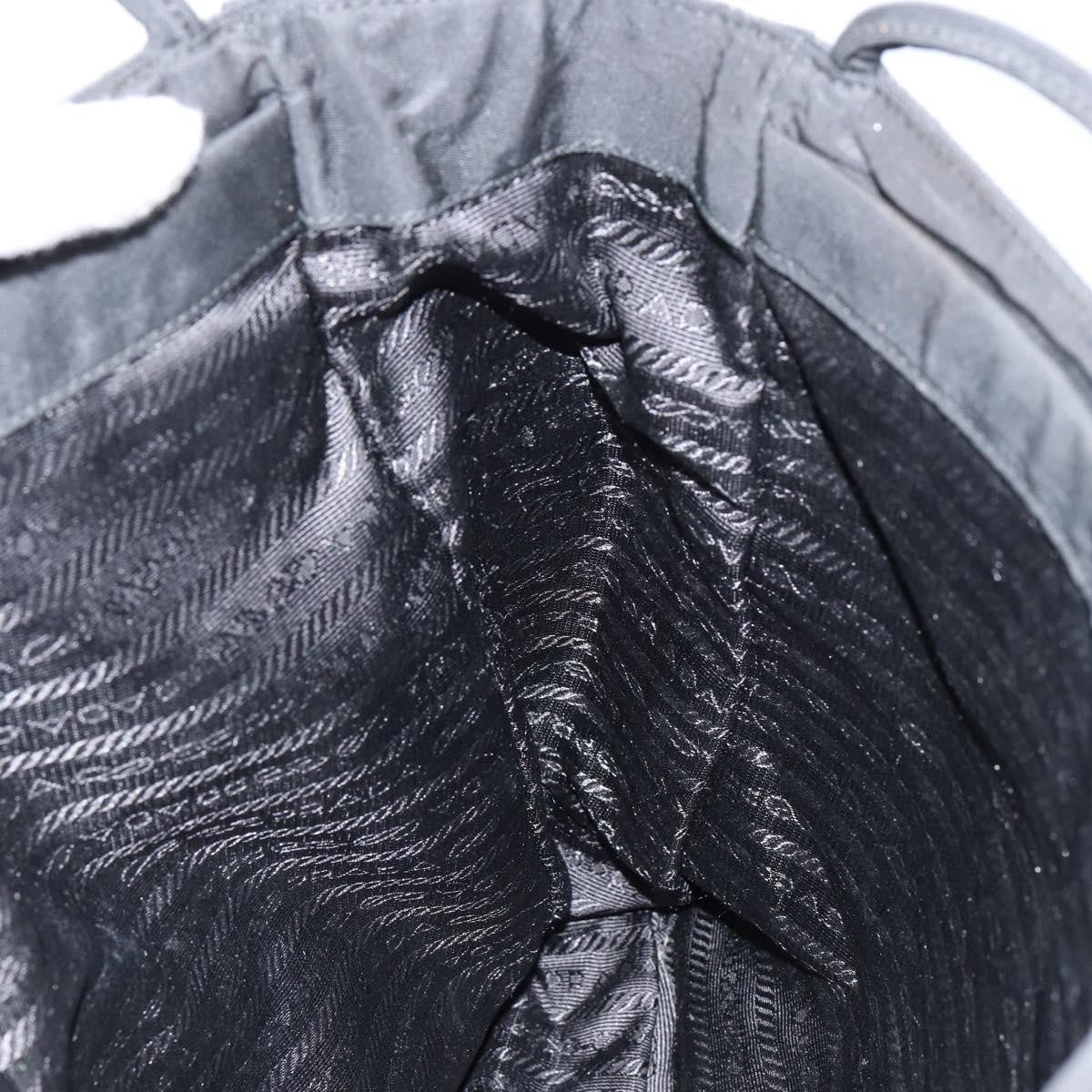 Prada Vintage Tote Tessuto Black Nylon Tote Bag Bag (Pre-Owned)