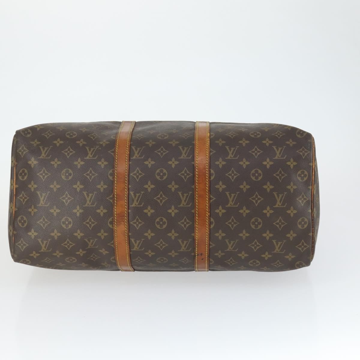Louis Vuitton Keepall Bag Monogram Canvas Brown Canvas Travel Bag Bag (Pre-Owned)