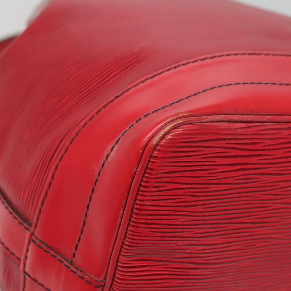 Louis Vuitton Noe Handbag Epi Leather Red Leather Bag (Pre-Owned)