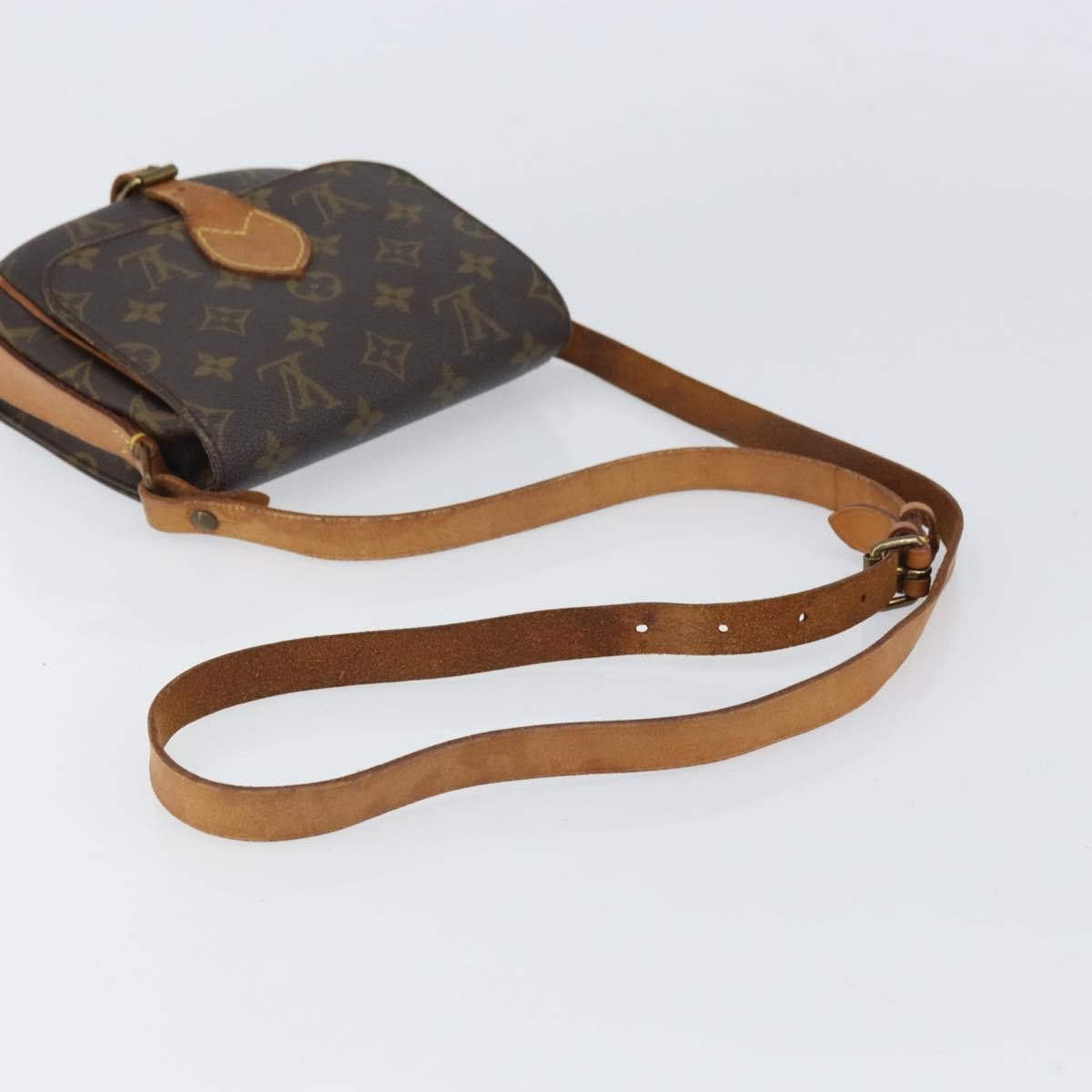 Louis Vuitton Cartouchiere Handbag Monogram Canvas Brown Canvas Shoulder Bag Bag (Pre-Owned)
