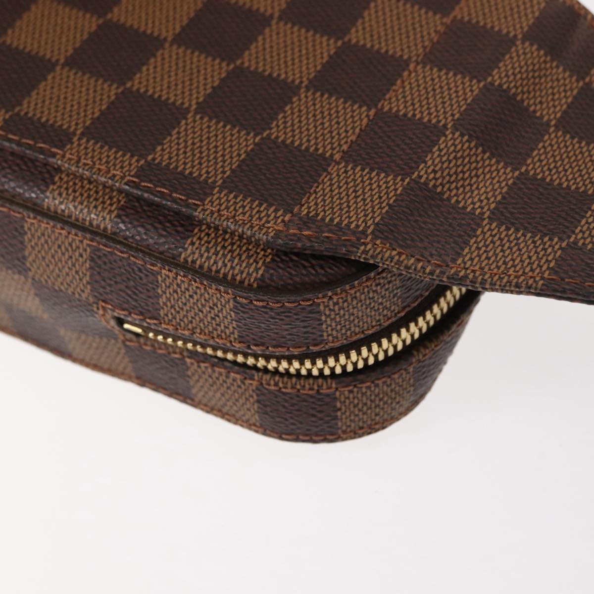 Louis Vuitton Geronimos Waist Bag Damier Brown Canvas Shoulder Bag Bag (Pre-Owned)