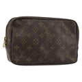 Louis Vuitton Trousse Toiletry Pouch Monogram Canvas Brown Canvas Toiletry Case Accessory (Pre-Owned)