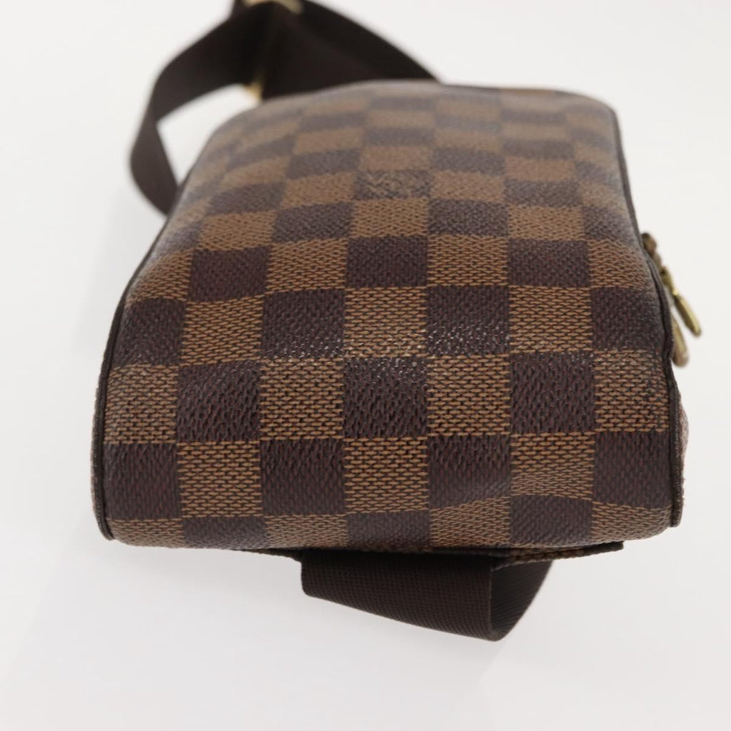 Louis Vuitton Geronimos Waist Bag Damier Brown Canvas Shoulder Bag Bag (Pre-Owned)