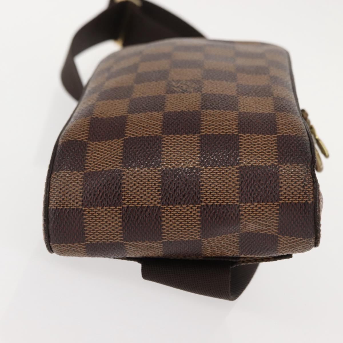 Louis Vuitton Geronimos Waist Bag Damier Brown Canvas Shoulder Bag Bag (Pre-Owned)