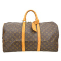 Louis Vuitton Keepall Bag Monogram Canvas Brown Canvas Travel Bag Bag (Pre-Owned)