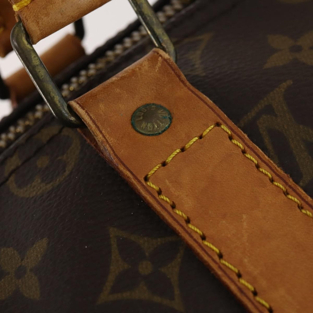 Louis Vuitton Keepall Bag Monogram Canvas Brown Canvas Travel Bag Bag (Pre-Owned)