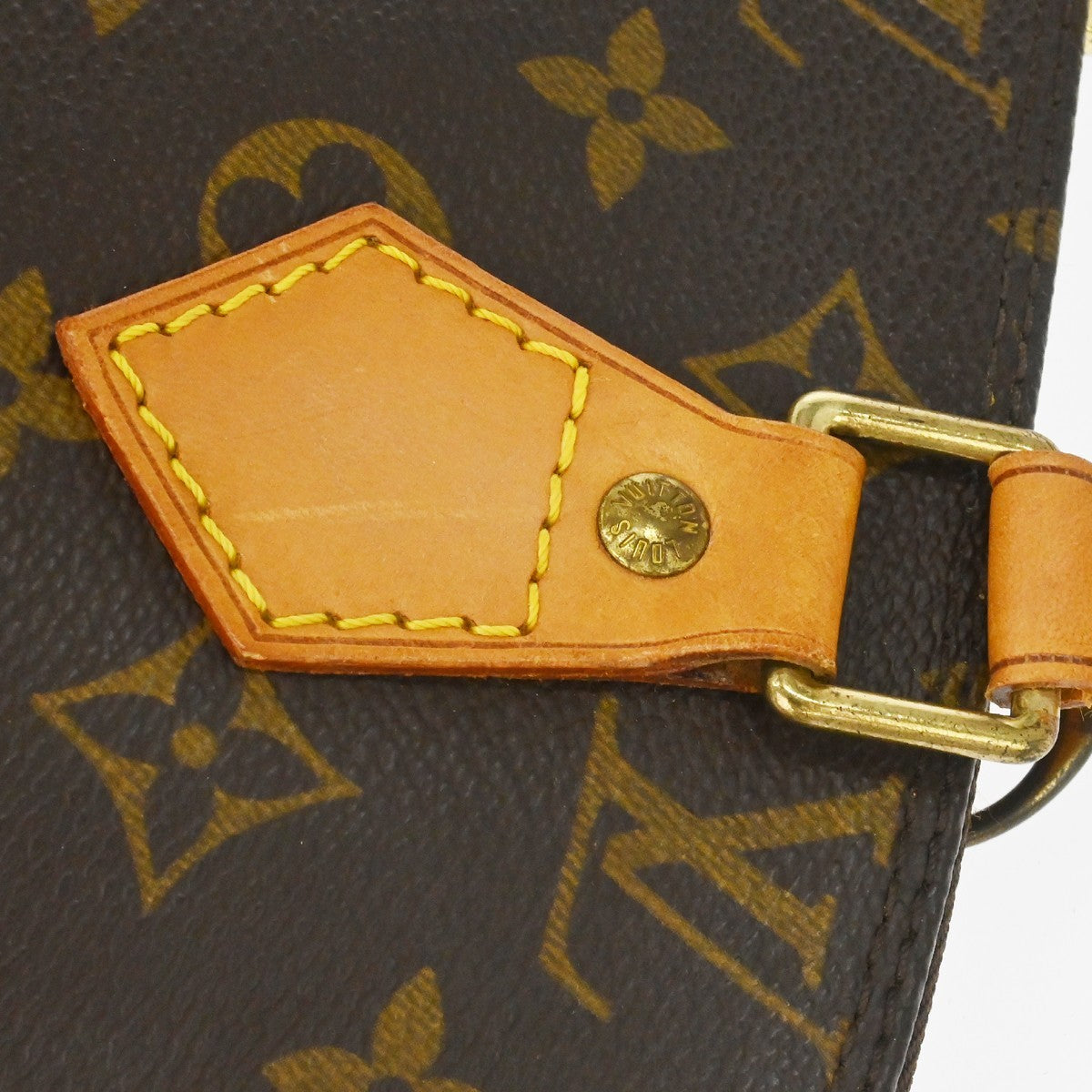 Louis Vuitton Alma Handbag Monogram Canvas Brown Canvas Handbag (Pre-Owned)