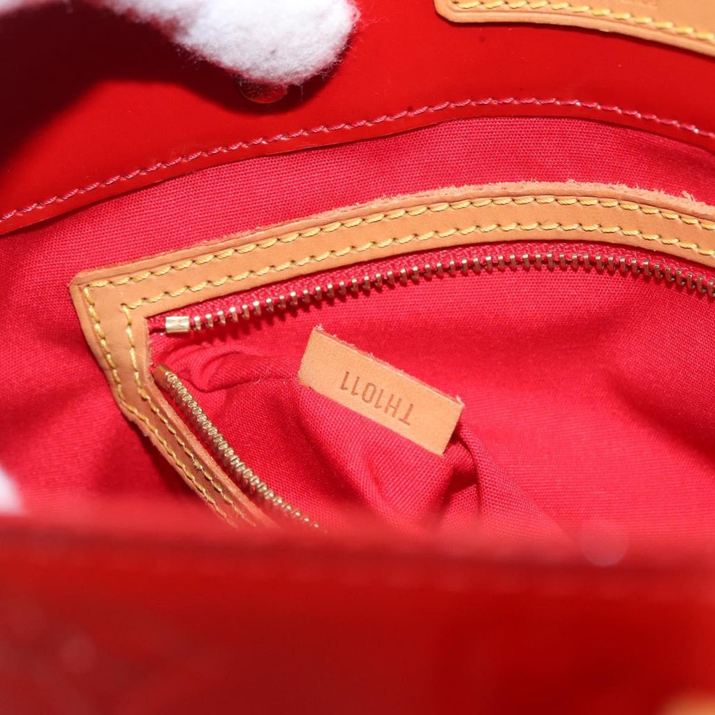 Louis Vuitton Reade Handbag Monogram Vernis Red Patent_Leather Handbag (Pre-Owned)