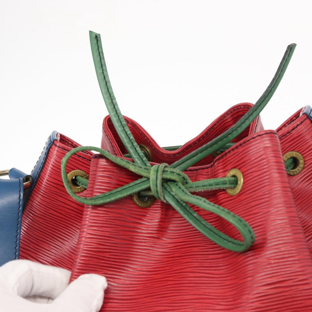 Louis Vuitton Tricolor Noe Handbag Epi Leather Red Leather Shoulder Bag Bag (Pre-Owned)