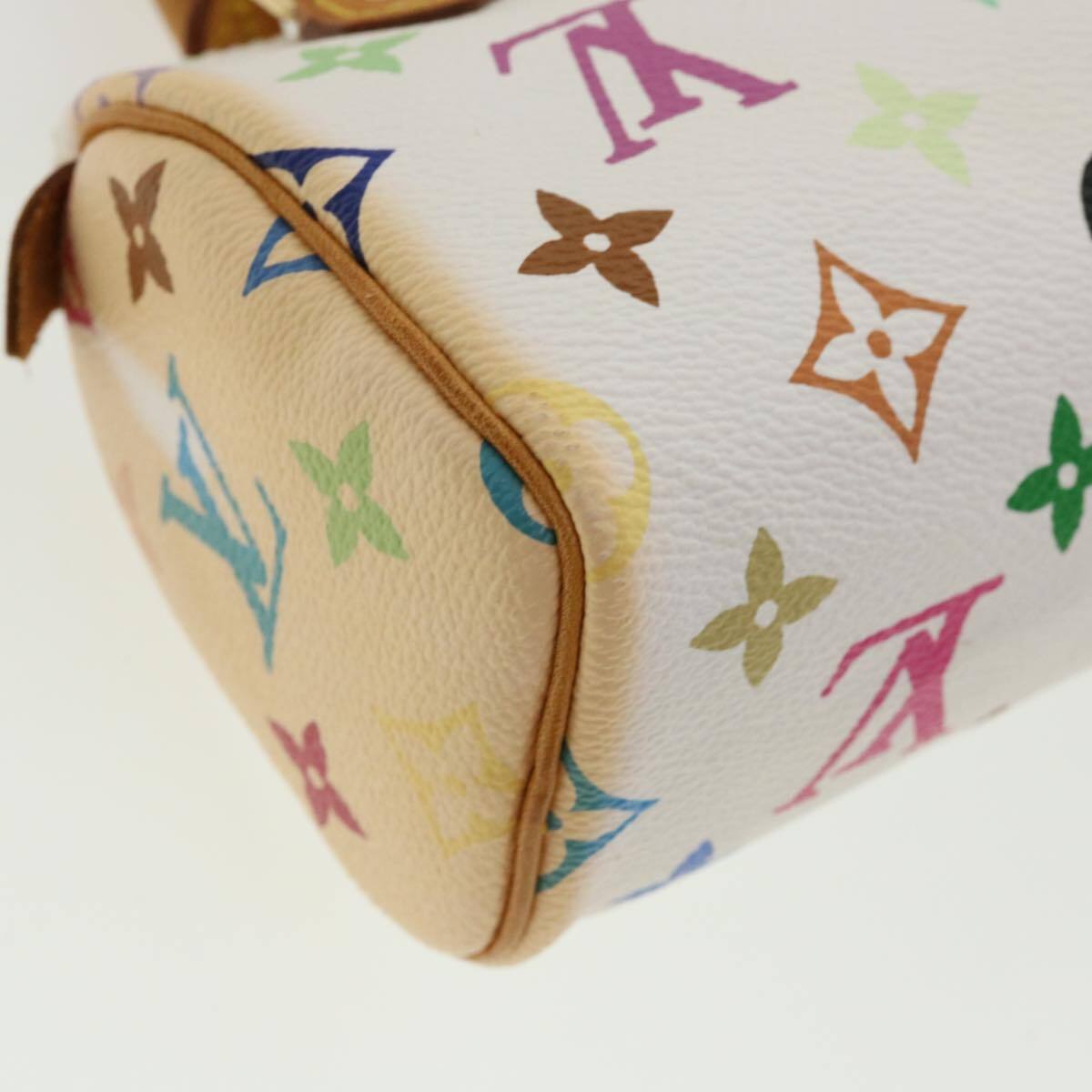Louis Vuitton Speedy Mini Hl Handbag Monogram Multicolor White Canvas Bag (Pre-Owned)