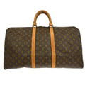 Louis Vuitton Keepall Bag Monogram Canvas Brown Canvas Travel Bag Bag (Pre-Owned)