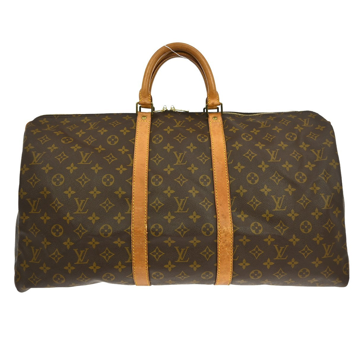 Louis Vuitton Keepall Bag Monogram Canvas Brown Canvas Travel Bag Bag (Pre-Owned)