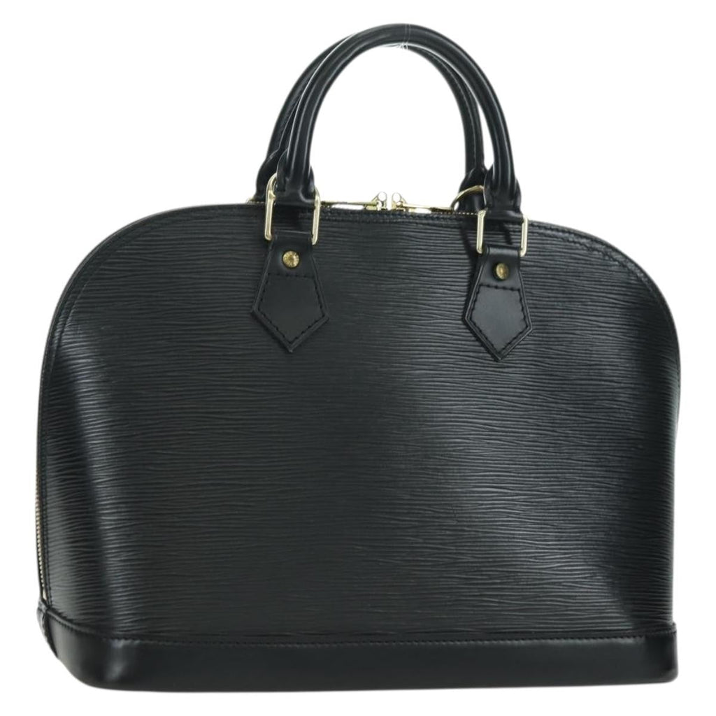 Louis Vuitton Alma Handbag Epi Leather Black Leather Handbag (Pre-Owned)
