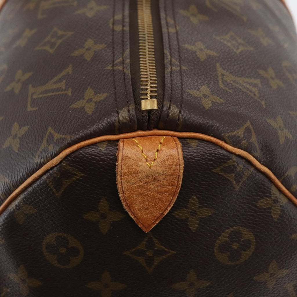 Louis Vuitton Keepall Bag Monogram Canvas Brown Canvas Travel Bag Bag (Pre-Owned)
