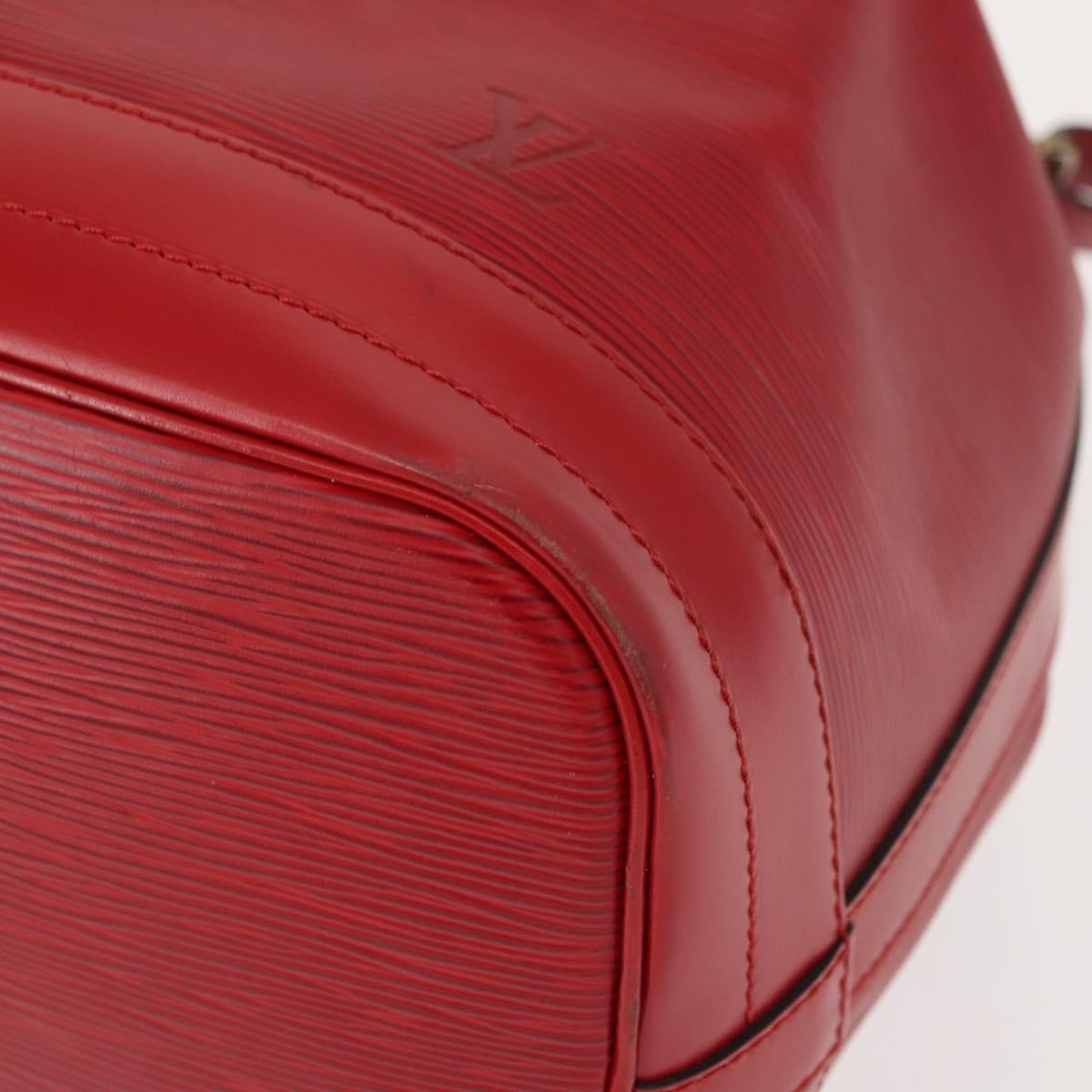 Louis Vuitton Noe Handbag Epi Leather Red Leather Shoulder Bag Bag (Pre-Owned)