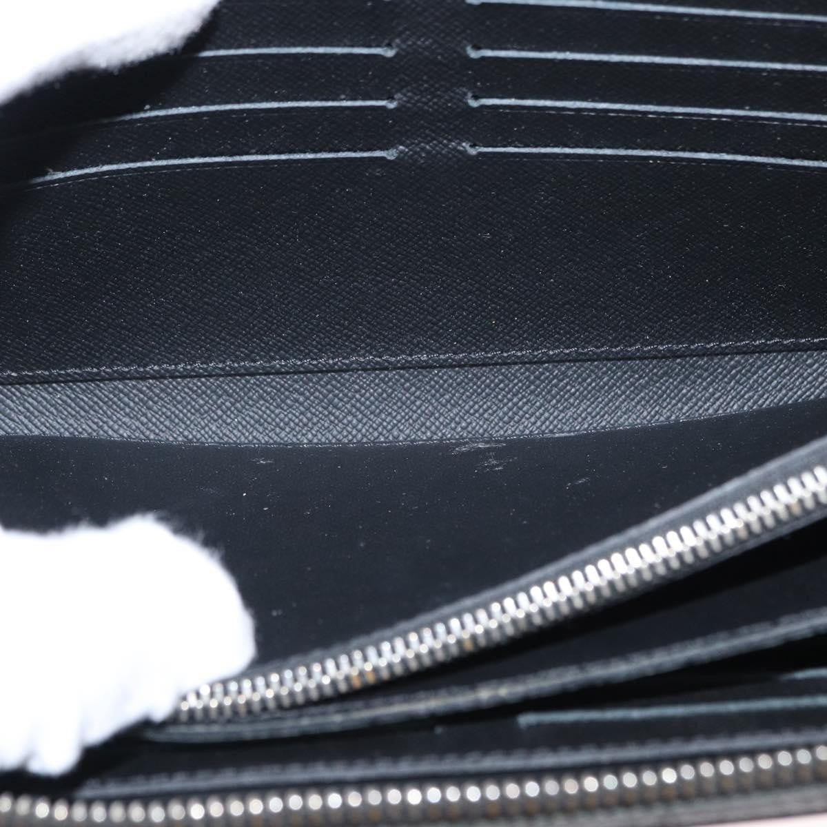 Louis Vuitton Zippy Xl Taiga Leather Black Leather Wallets Accessory (Pre-Owned)