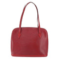 Louis Vuitton Lussac Handbag Epi Leather Red Leather Shoulder Bag Bag (Pre-Owned)