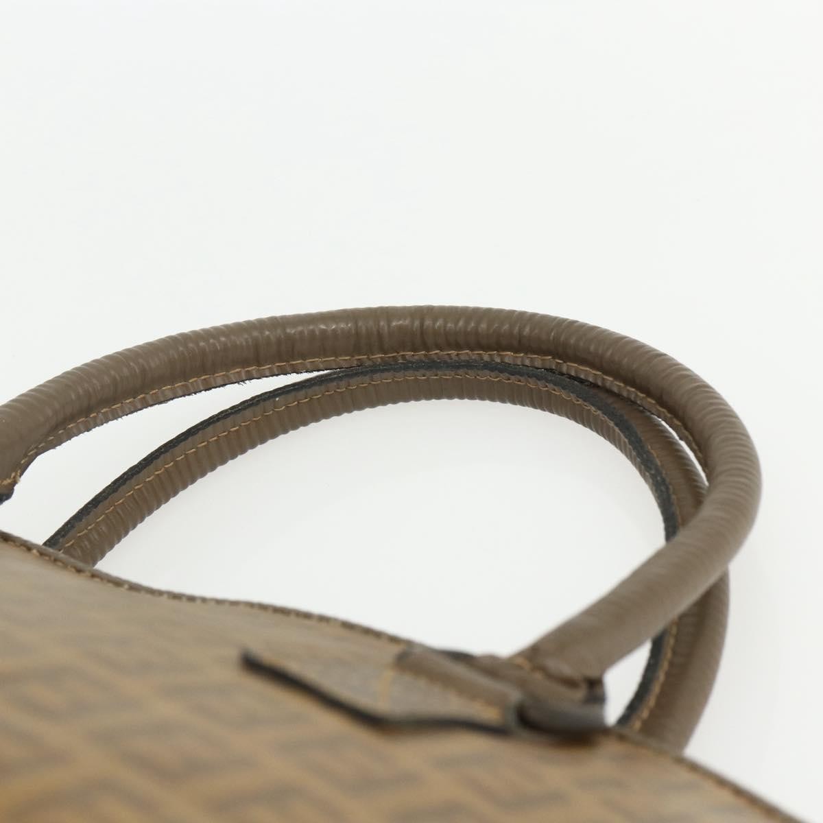 Fendi Zucchino Canvas Brown Canvas Handbag (Pre-Owned)