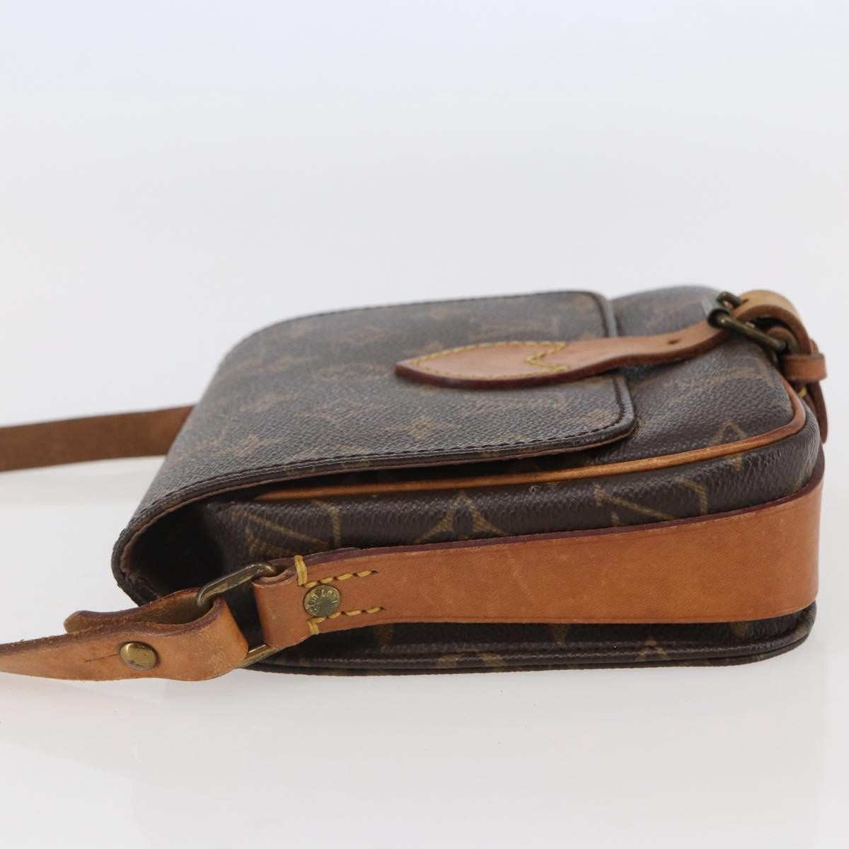 Louis Vuitton Cartouchiere Handbag Monogram Canvas Brown Canvas Shoulder Bag Bag (Pre-Owned)