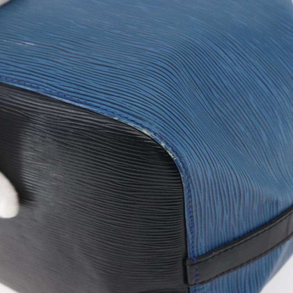 Louis Vuitton Petit Noe Handbag Epi Leather Blue Leather Shoulder Bag Bag (Pre-Owned)