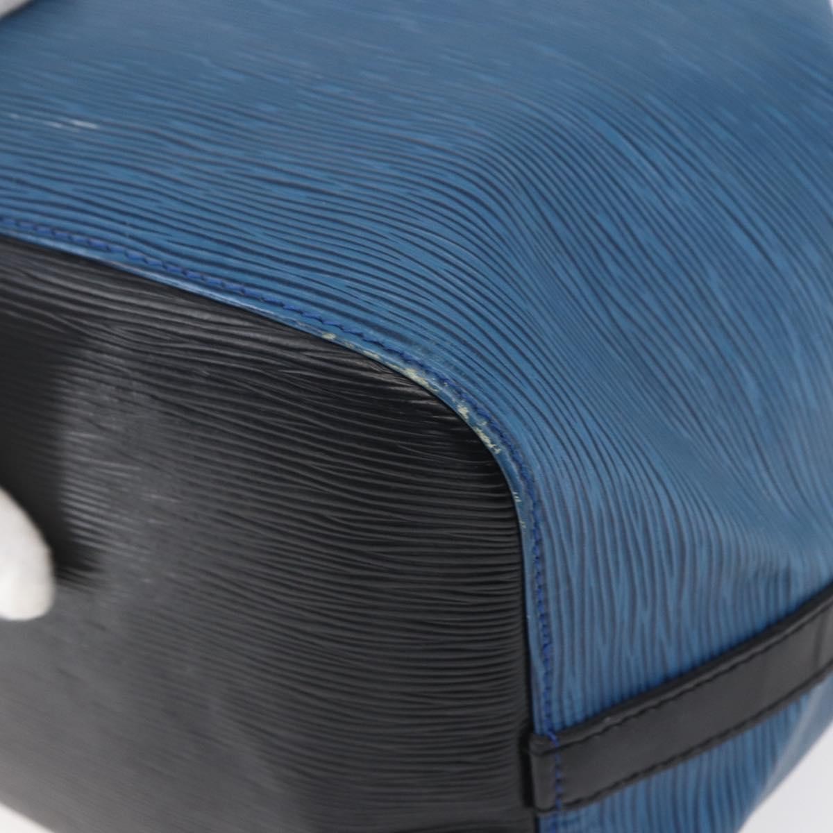 Louis Vuitton Petit Noe Handbag Epi Leather Blue Leather Shoulder Bag Bag (Pre-Owned)