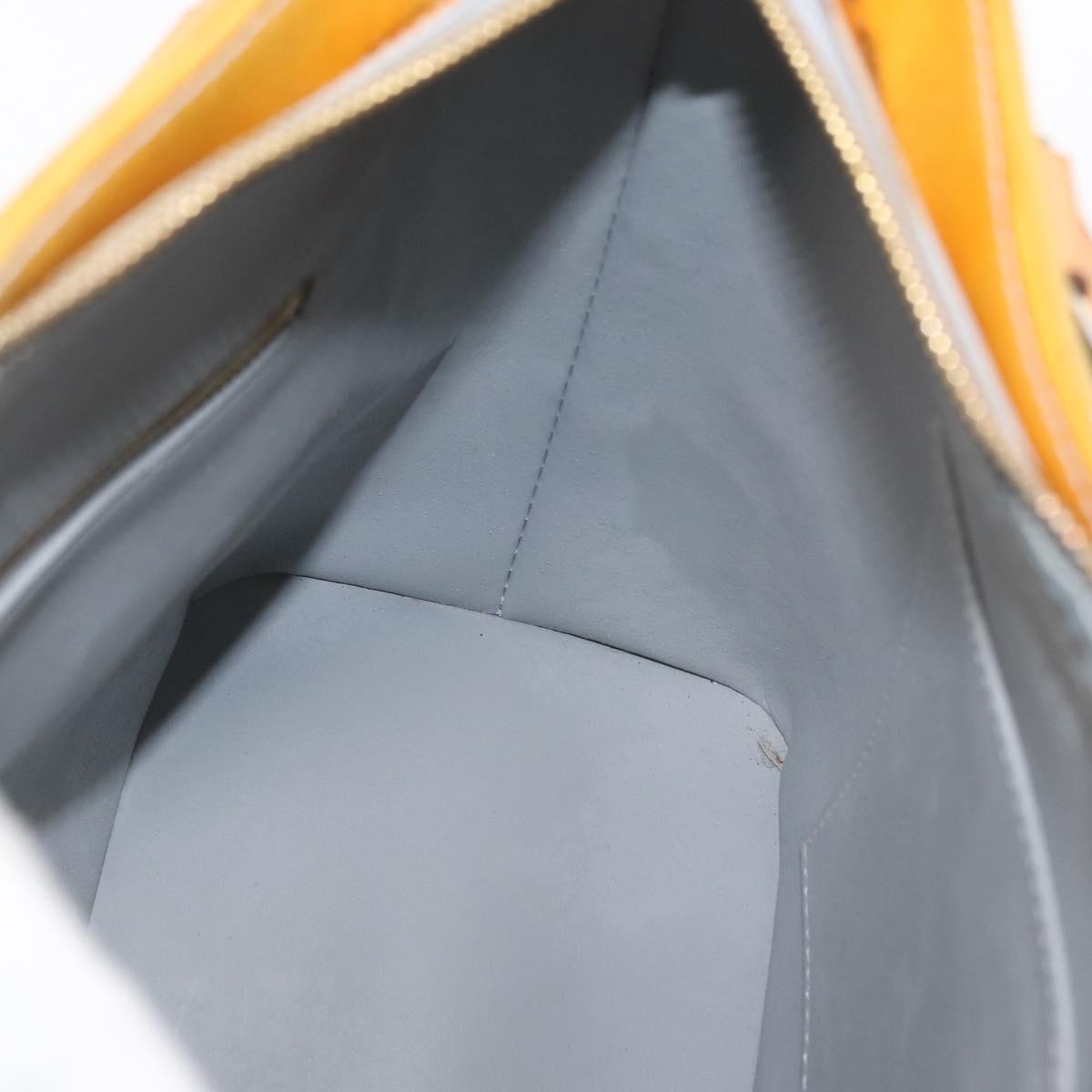 Louis Vuitton Houston Handbag Monogram Vernis Yellow Patent_Leather Tote Bag Bag (Pre-Owned)