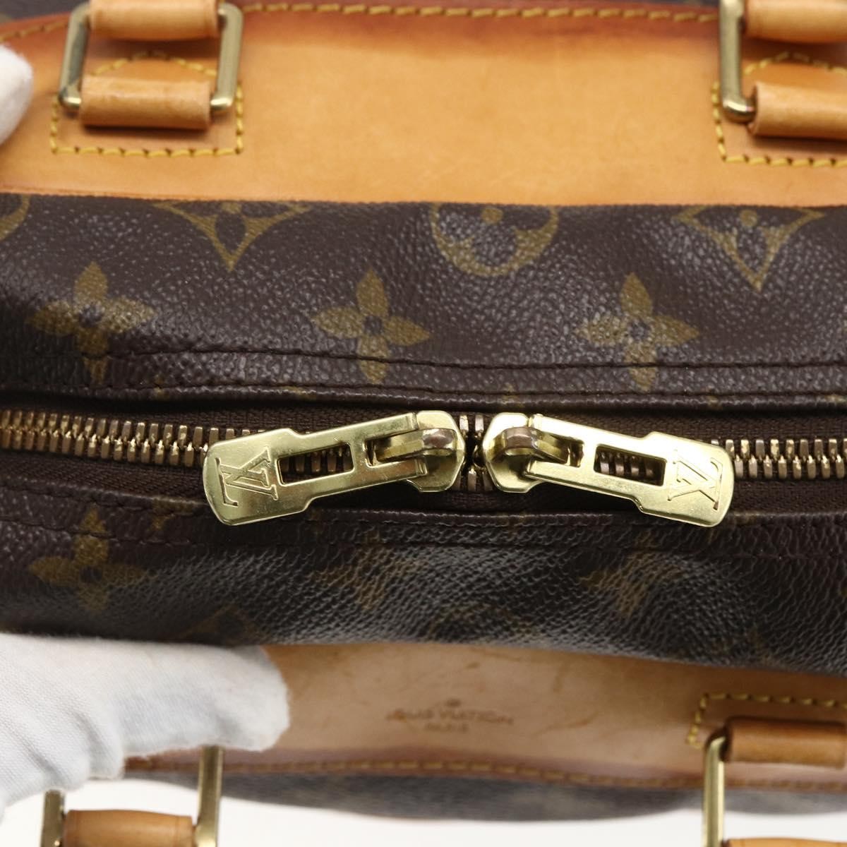 Louis Vuitton Deauville Handbag Monogram Canvas Brown Canvas Handbag (Pre-Owned)