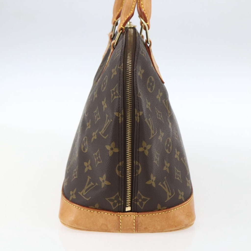 Louis Vuitton Alma Handbag Monogram Canvas Brown Canvas Handbag (Pre-Owned)