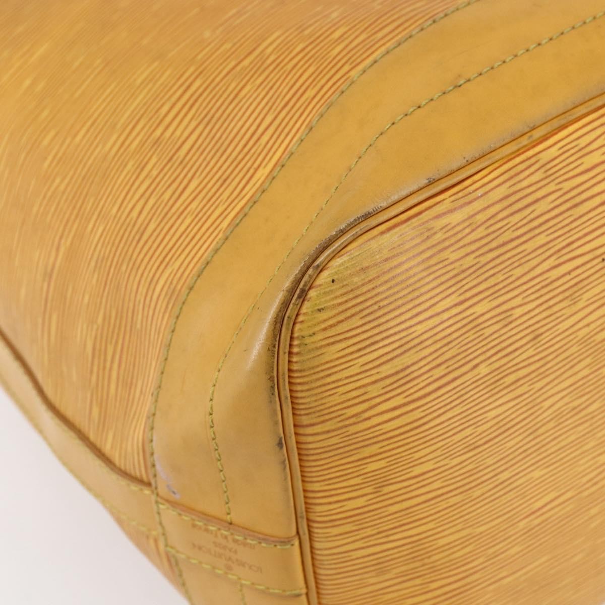 Louis Vuitton Petit Noe Nm Handbag Epi Leather Yellow Leather Shoulder Bag Bag (Pre-Owned)