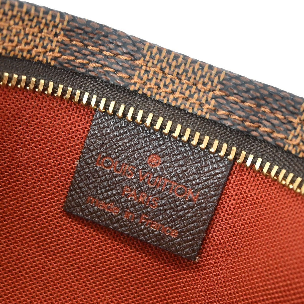 Louis Vuitton Trousse Make Up Bag Damier Canvas Brown Canvas Handbag (Pre-Owned)