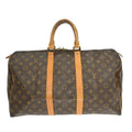 Louis Vuitton Keepall Bag Monogram Canvas Brown Canvas Travel Bag Bag (Pre-Owned)