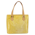 Louis Vuitton Houston Handbag Monogram Vernis Beige Patent_Leather Tote Bag Bag (Pre-Owned)