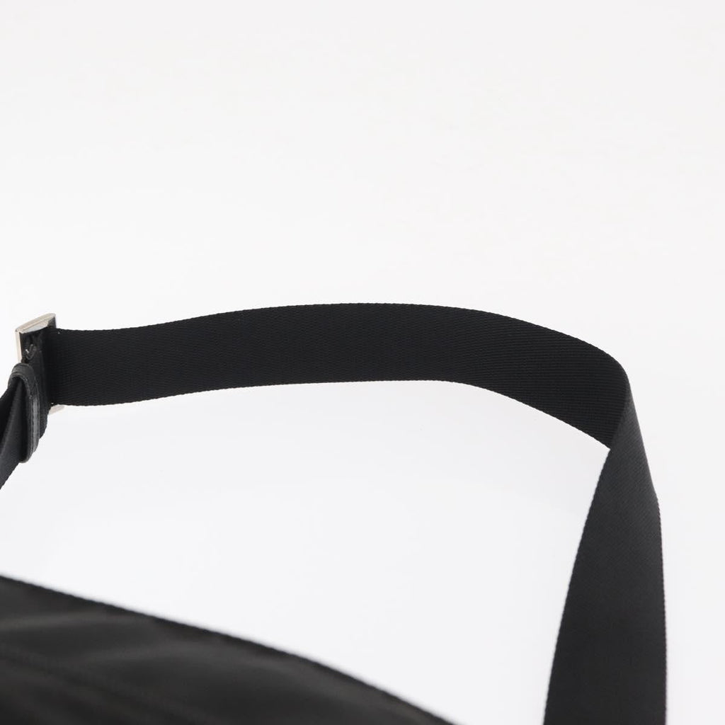 Prada Front Pocket Messenger Bag Tessuto Black Nylon Shoulder Bag Bag (Pre-Owned)