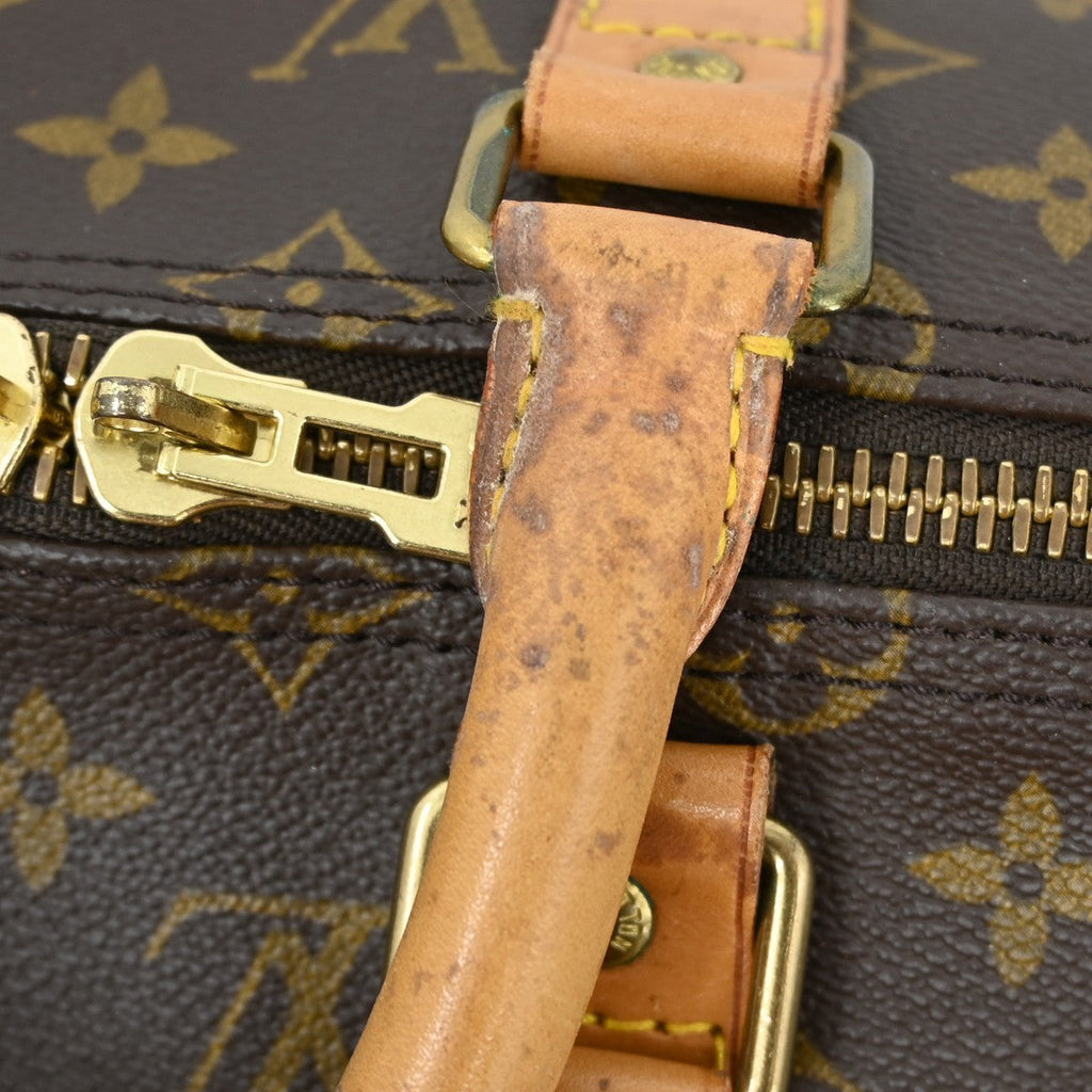 Louis Vuitton Keepall Bag Monogram Canvas Brown Canvas Travel Bag Bag (Pre-Owned)