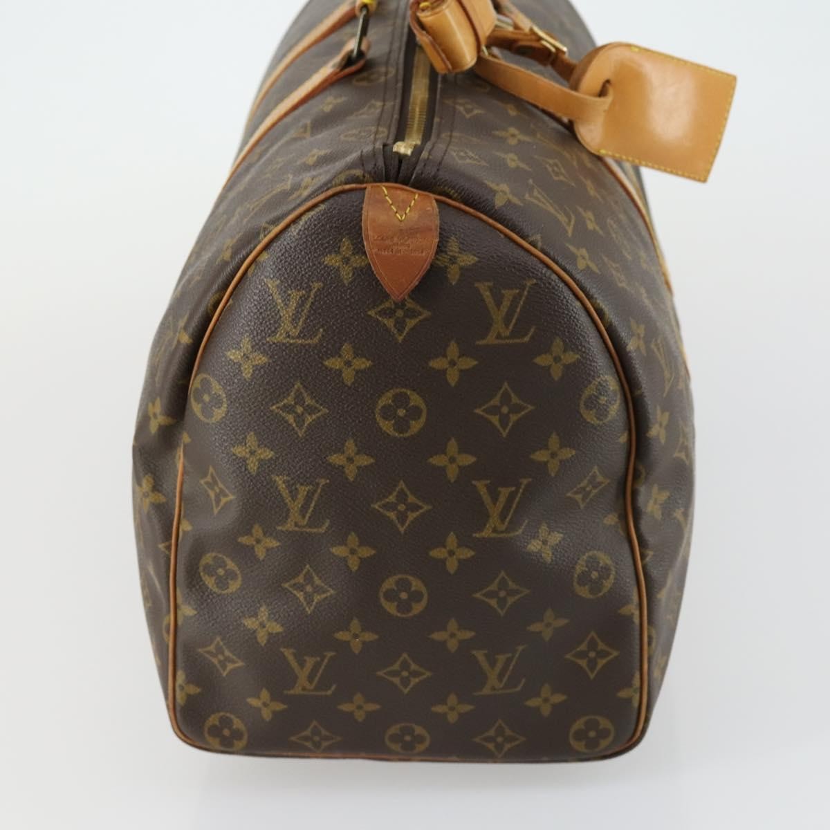 Louis Vuitton Keepall Bag Monogram Canvas Brown Canvas Travel Bag Bag (Pre-Owned)