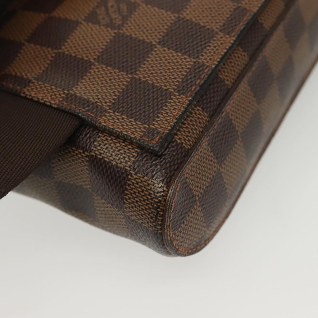 Louis Vuitton Geronimos Waist Bag Damier Brown Canvas Shoulder Bag Bag (Pre-Owned)